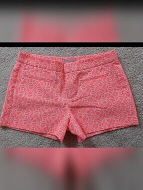 Gap Women's Textured Geo Print Pink Shorts Size 6